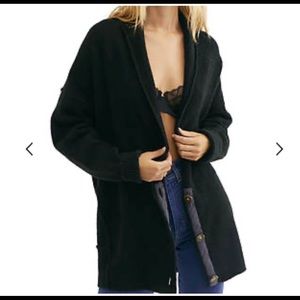 🖤Brand New Free People- Black Cardigan